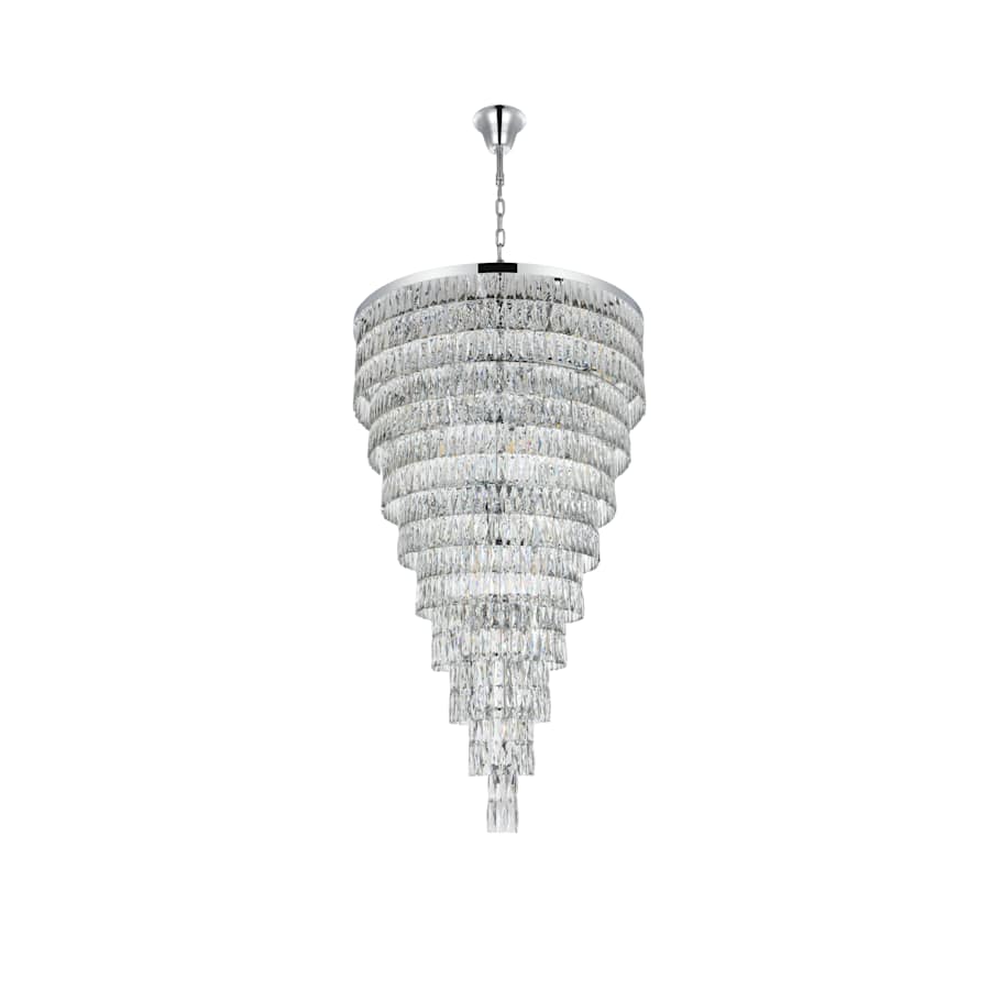 Elegant Lighting Josephine 61 Light 41" Wide Waterfall Chandelier