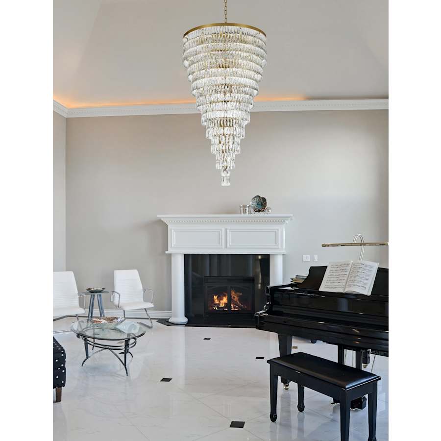 Elegant Lighting Josephine 61 Light 41" Wide Waterfall Chandelier
