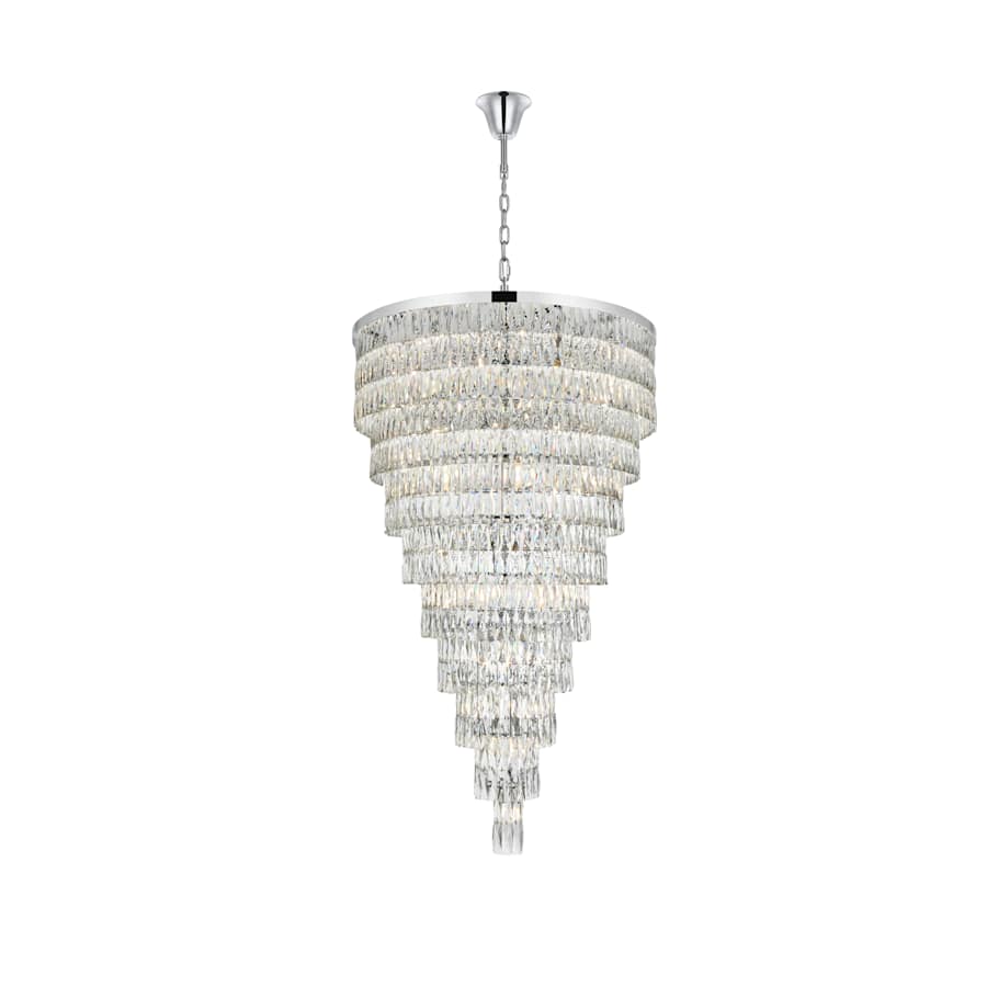 Elegant Lighting Josephine 61 Light 41" Wide Waterfall Chandelier