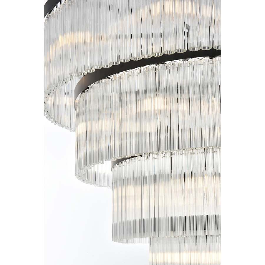 Elegant Lighting Harlow 28 Light 40" Wide Waterfall Chandelier