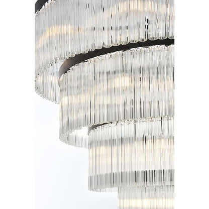 Elegant Lighting Harlow 28 Light 40" Wide Waterfall Chandelier