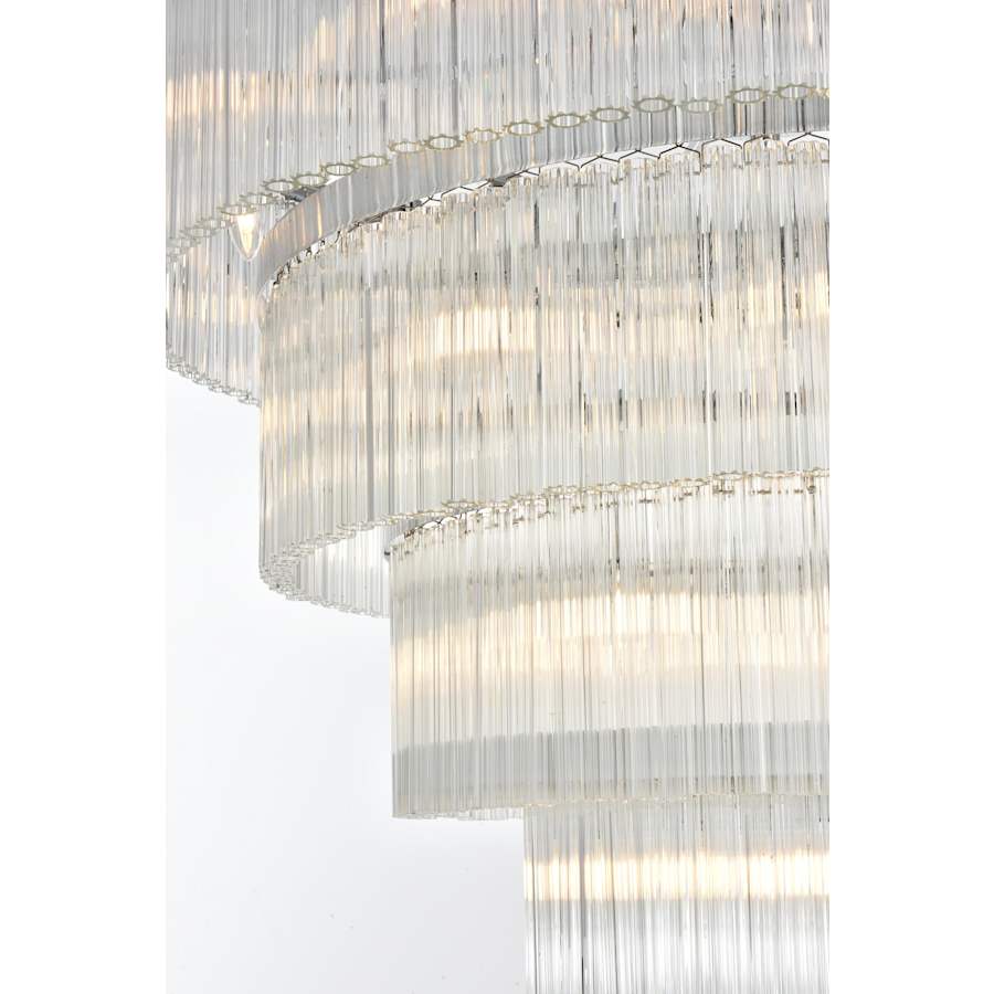 Elegant Lighting Harlow 28 Light 40" Wide Waterfall Chandelier