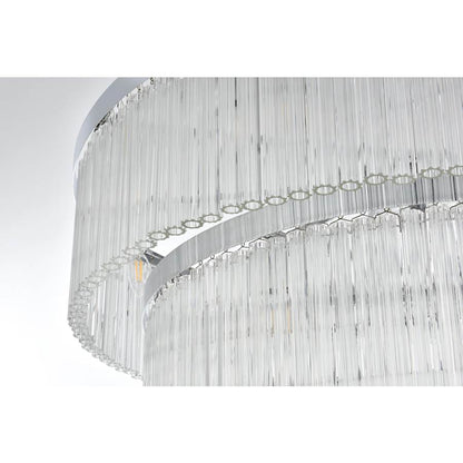 Elegant Lighting Harlow 28 Light 40" Wide Waterfall Chandelier