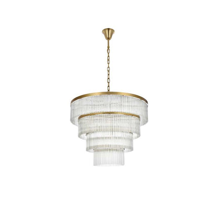 Elegant Lighting Harlow 28 Light 40" Wide Waterfall Chandelier