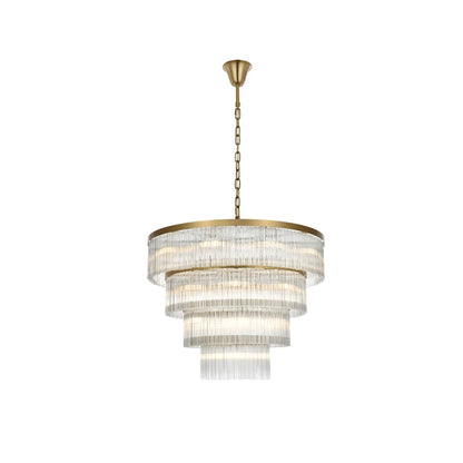 Elegant Lighting Harlow 28 Light 40" Wide Waterfall Chandelier
