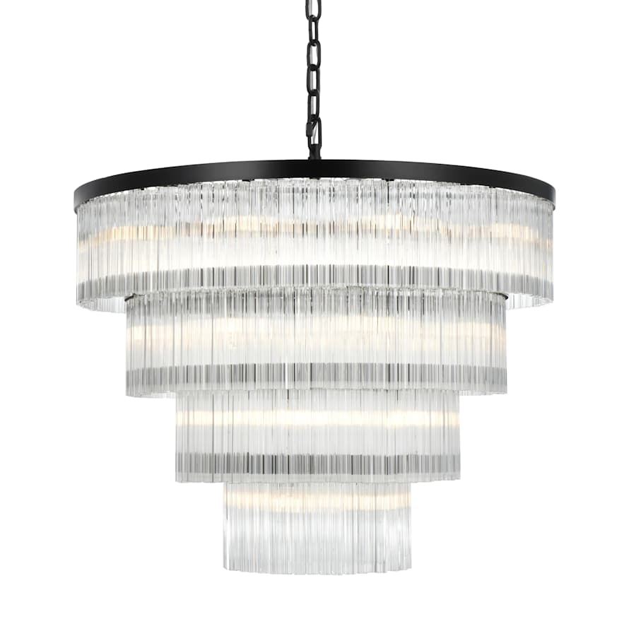 Elegant Lighting Harlow 28 Light 40" Wide Waterfall Chandelier