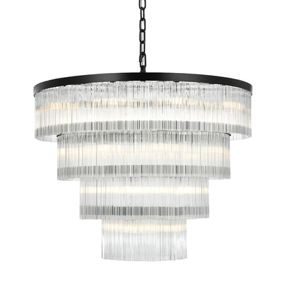 Elegant Lighting Harlow 28 Light 40" Wide Waterfall Chandelier