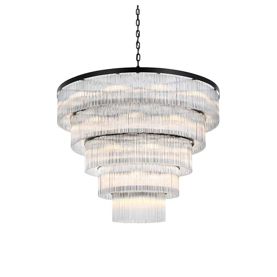 Elegant Lighting Harlow 40 Light 48" Wide Waterfall Chandelier