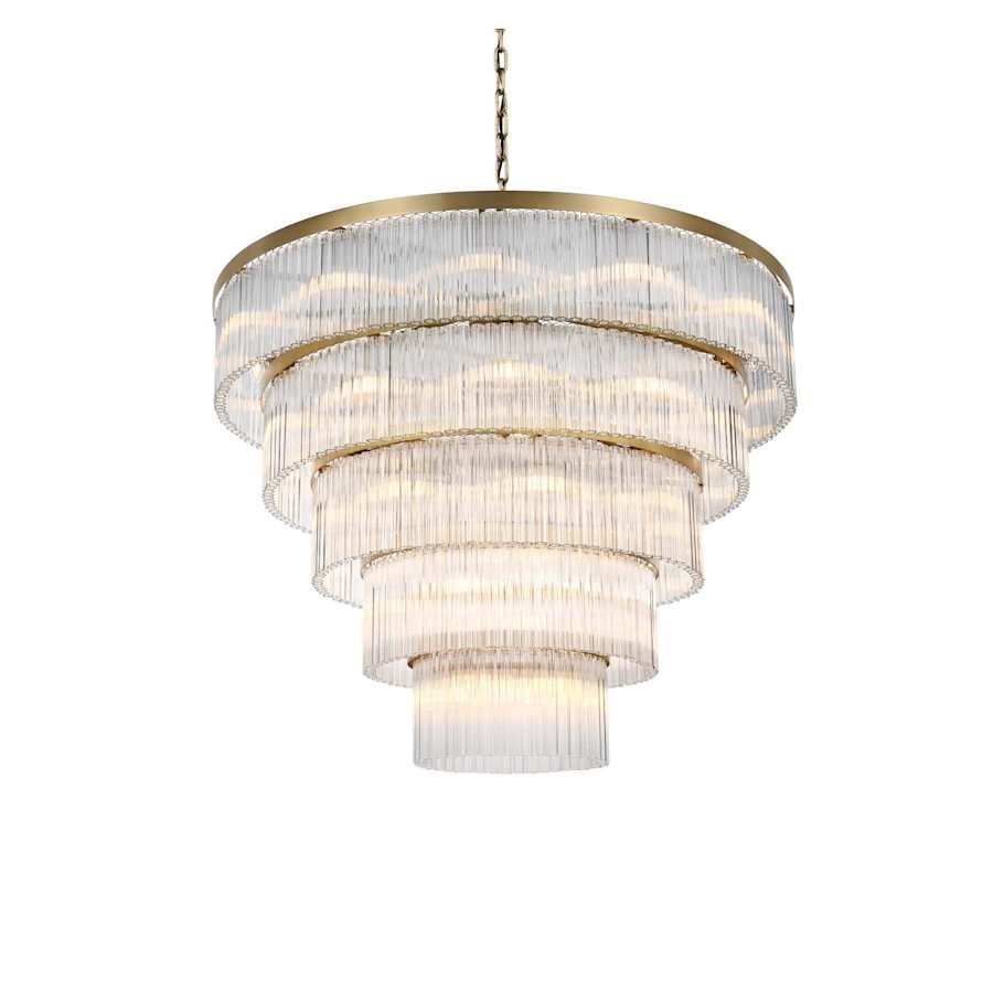 Elegant Lighting Harlow 40 Light 48" Wide Waterfall Chandelier
