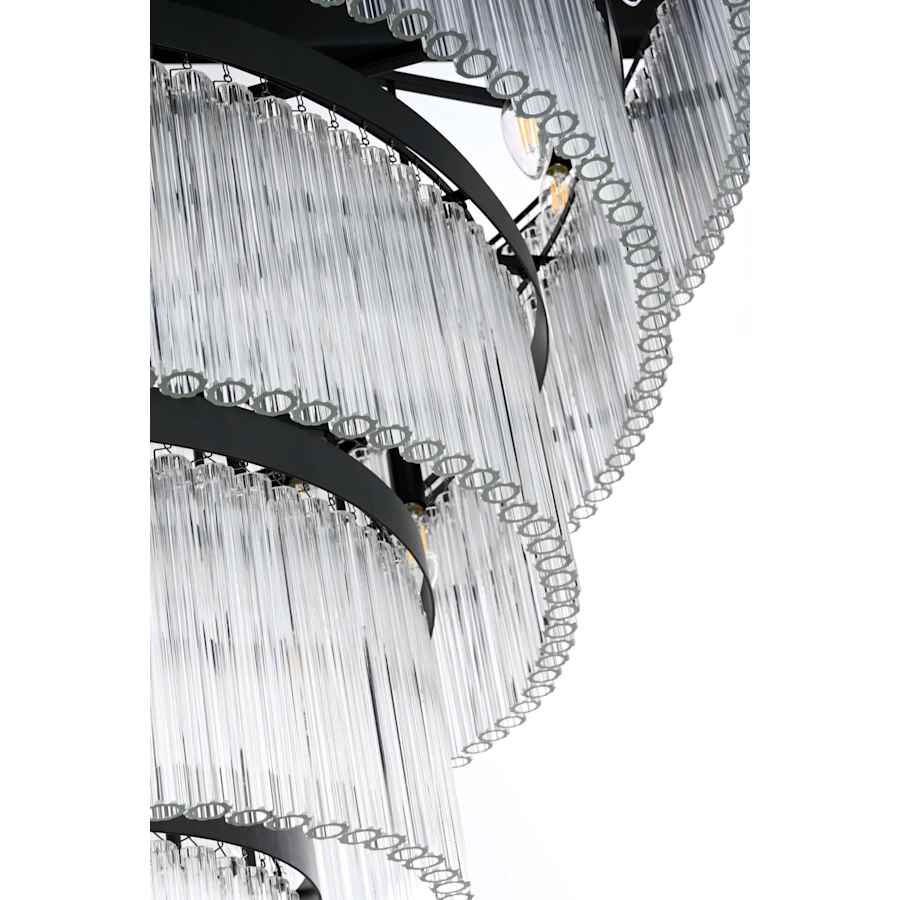 Elegant Lighting Harlow 40 Light 48" Wide Waterfall Chandelier