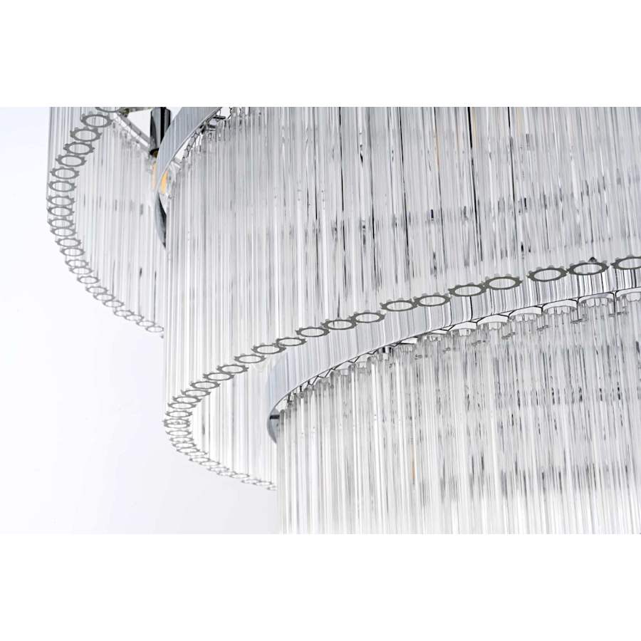 Elegant Lighting Harlow 40 Light 48" Wide Waterfall Chandelier