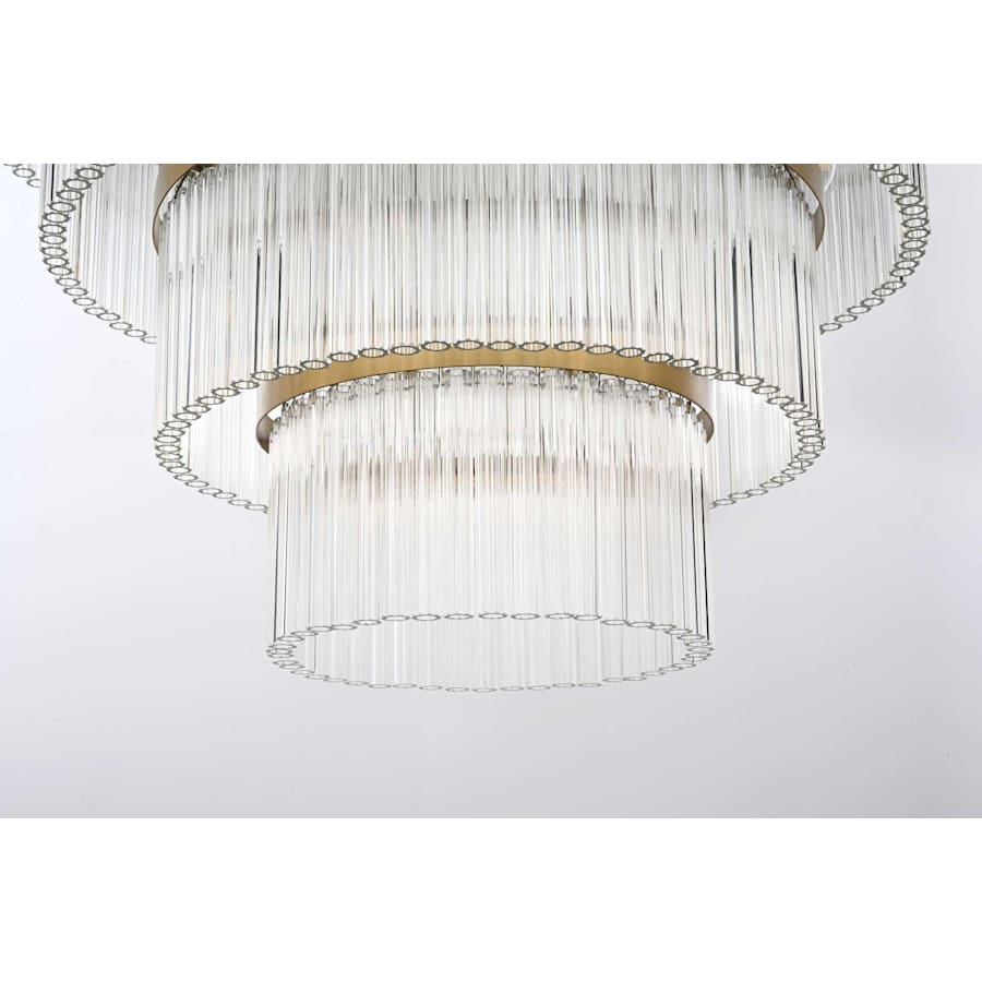 Elegant Lighting Harlow 40 Light 48" Wide Waterfall Chandelier