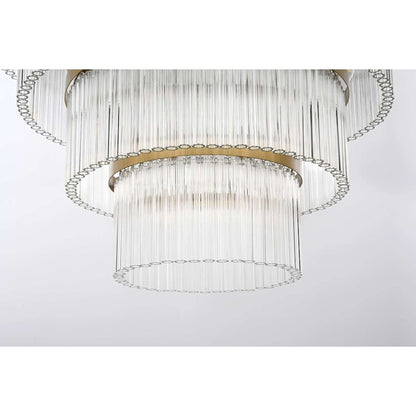 Elegant Lighting Harlow 40 Light 48" Wide Waterfall Chandelier