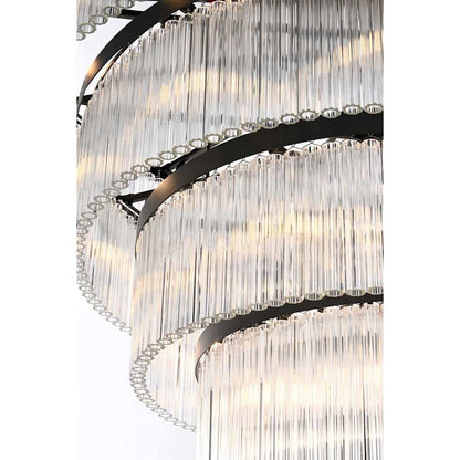 Elegant Lighting Harlow 40 Light 48" Wide Waterfall Chandelier
