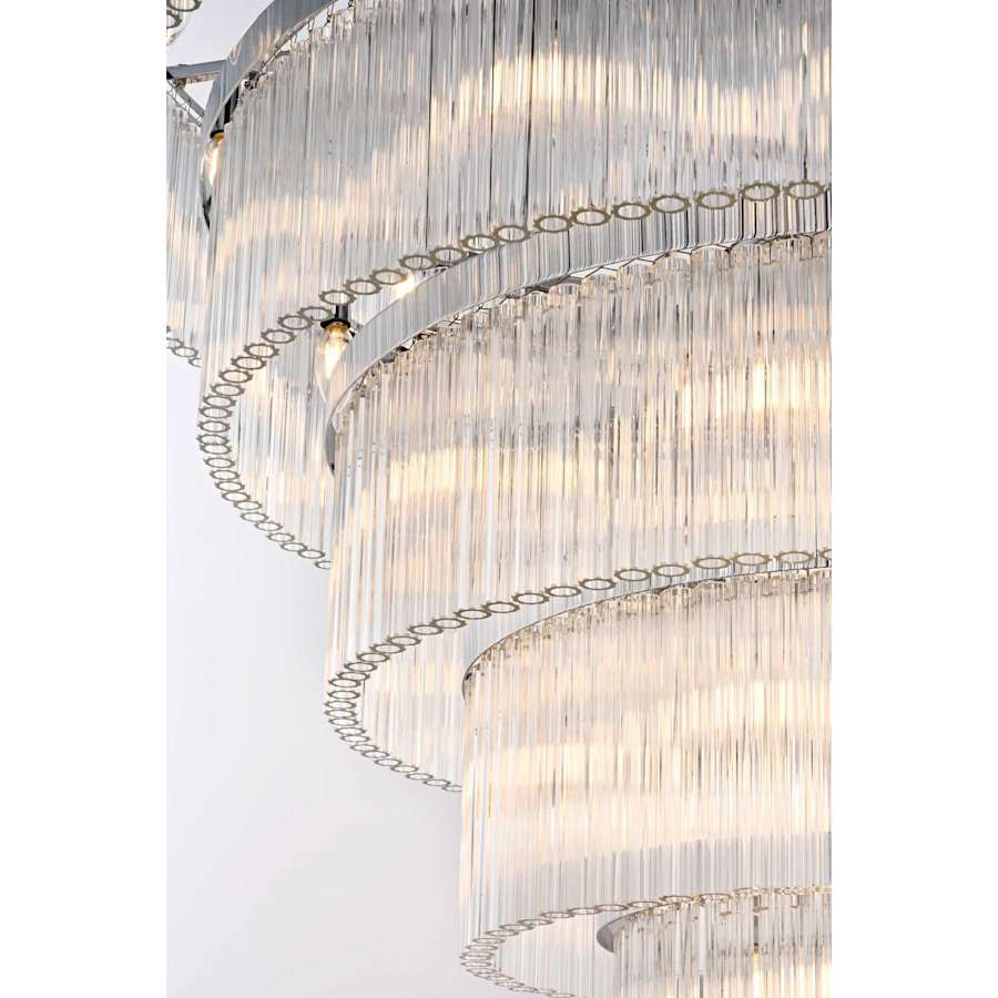 Elegant Lighting Harlow 40 Light 48" Wide Waterfall Chandelier