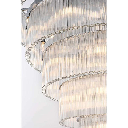Elegant Lighting Harlow 40 Light 48" Wide Waterfall Chandelier