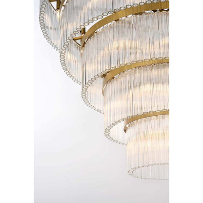 Elegant Lighting Harlow 40 Light 48" Wide Waterfall Chandelier