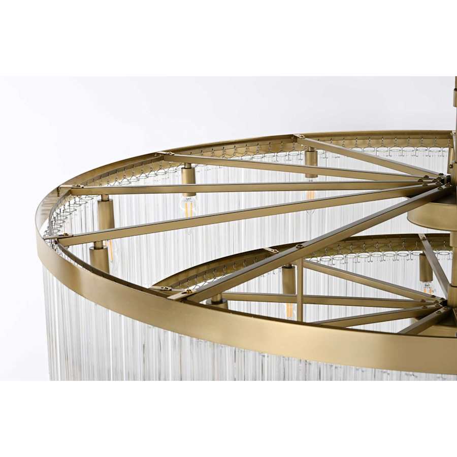 Elegant Lighting Harlow 40 Light 48" Wide Waterfall Chandelier