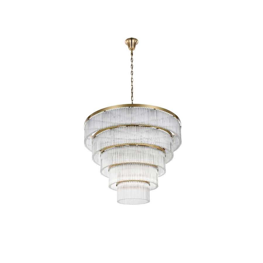 Elegant Lighting Harlow 40 Light 48" Wide Waterfall Chandelier