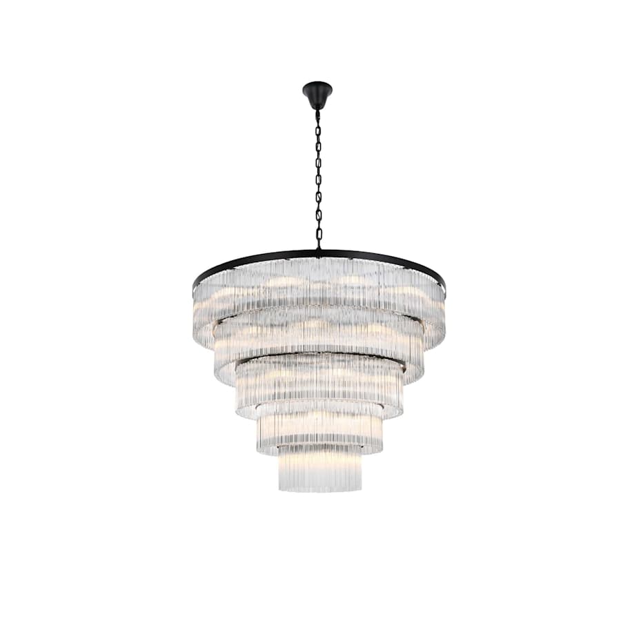 Elegant Lighting Harlow 40 Light 48" Wide Waterfall Chandelier