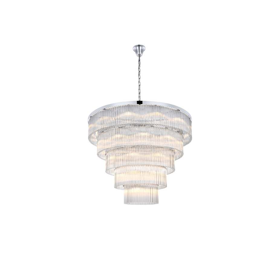 Elegant Lighting Harlow 40 Light 48" Wide Waterfall Chandelier