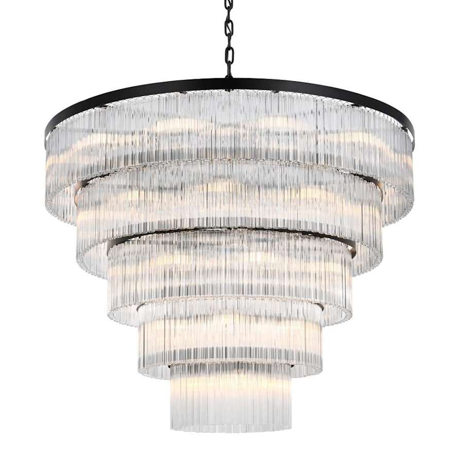 Elegant Lighting Harlow 40 Light 48" Wide Waterfall Chandelier