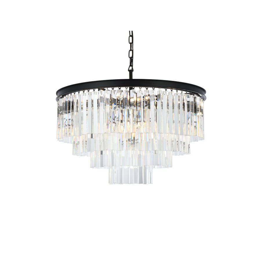 Elegant Lighting Sydney 17 Light 32" Wide Crystal Chandelier with Clear Royal Cut Crystals