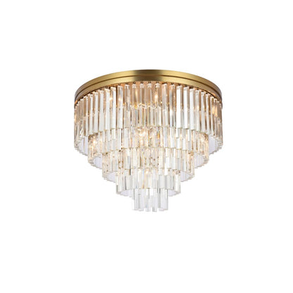 Elegant Lighting Sydney 17 Light 32" Wide Flush Mount Waterfall Ceiling Fixture