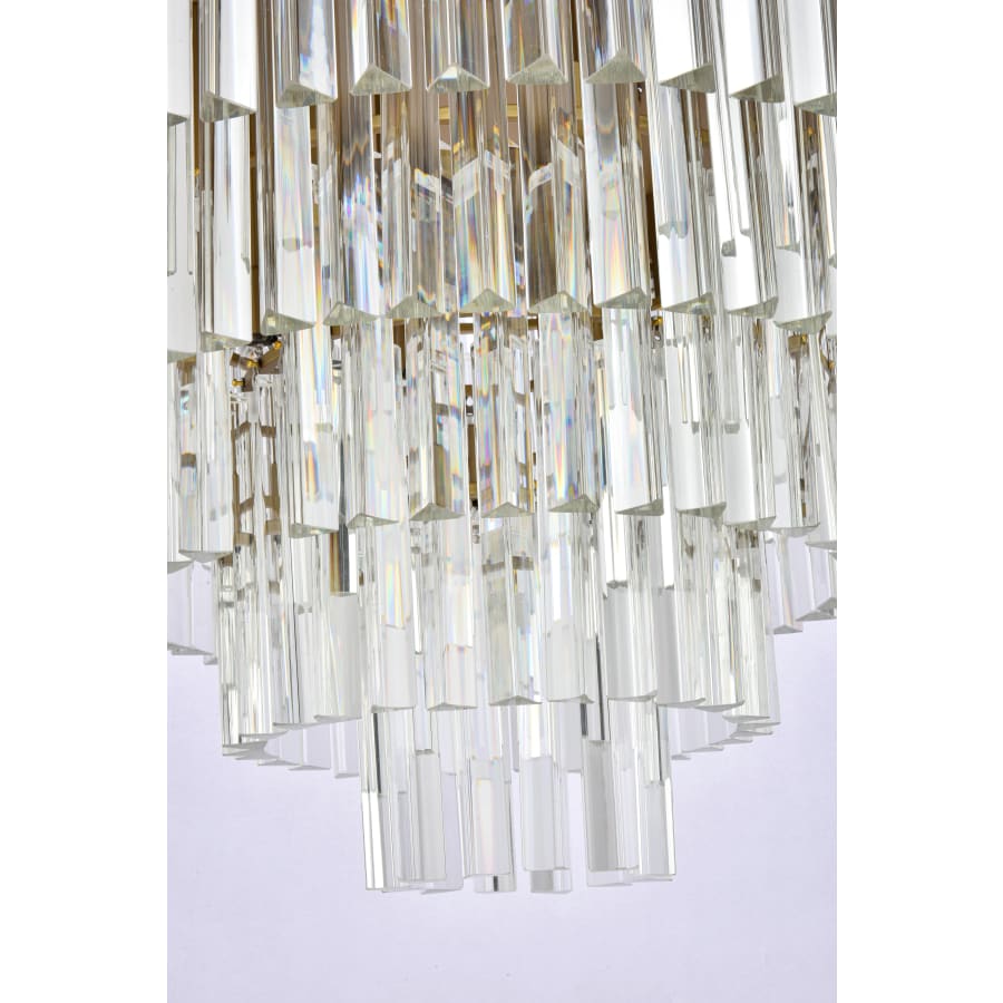 Elegant Lighting Sydney 17 Light 32" Wide Flush Mount Waterfall Ceiling Fixture