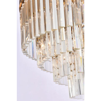 Elegant Lighting Sydney 17 Light 32" Wide Flush Mount Waterfall Ceiling Fixture