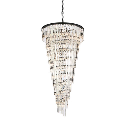 Elegant Lighting Sydney 42 Light 37" Wide Crystal Waterfall Chandelier