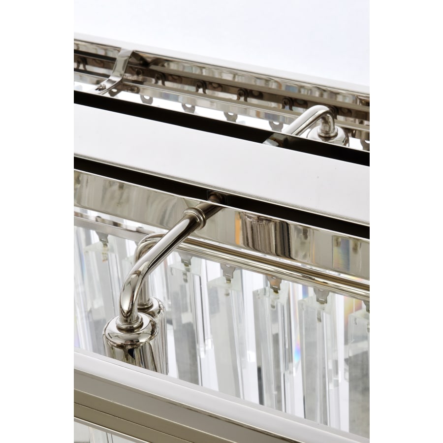 Elegant Lighting Sydney 12 Light 60" Wide Crystal Linear Chandelier with Clear Royal Cut Crystals