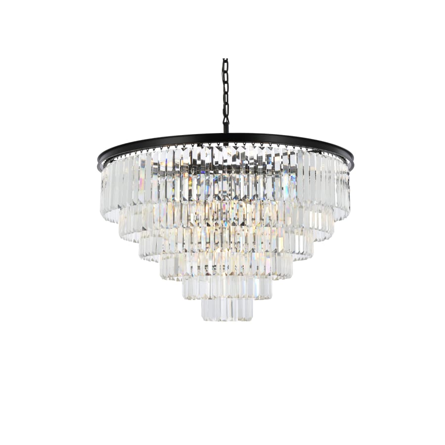 Elegant Lighting Sydney 33 Light 44" Wide Crystal Chandelier with Clear Royal Cut Crystals