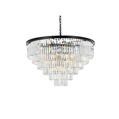 Elegant Lighting Sydney 33 Light 44" Wide Crystal Chandelier with Clear Royal Cut Crystals
