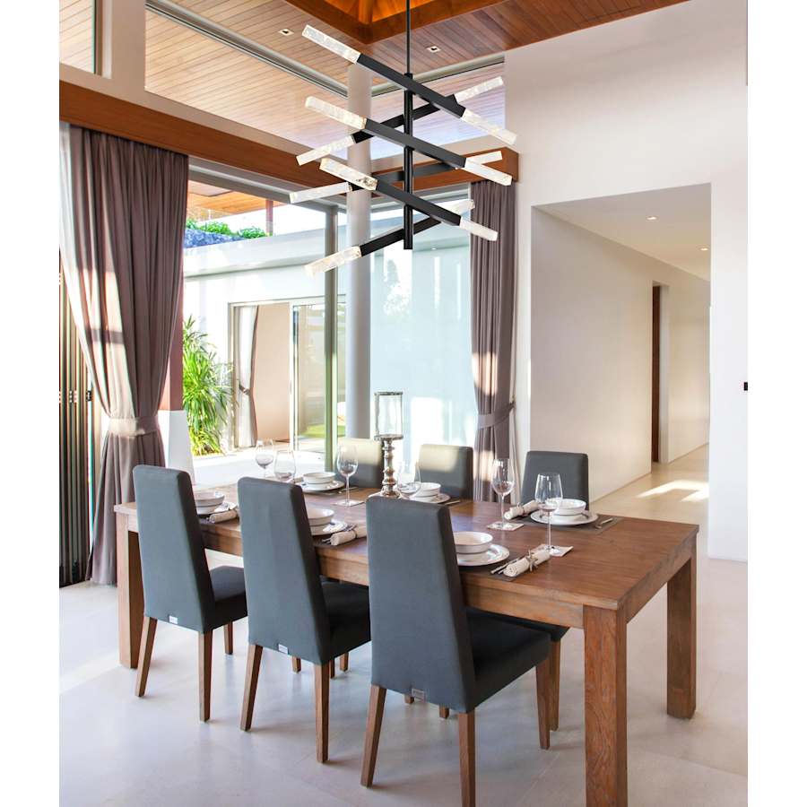 Elegant Lighting Ari 12 Light 48" Wide LED Multi Light Pendant