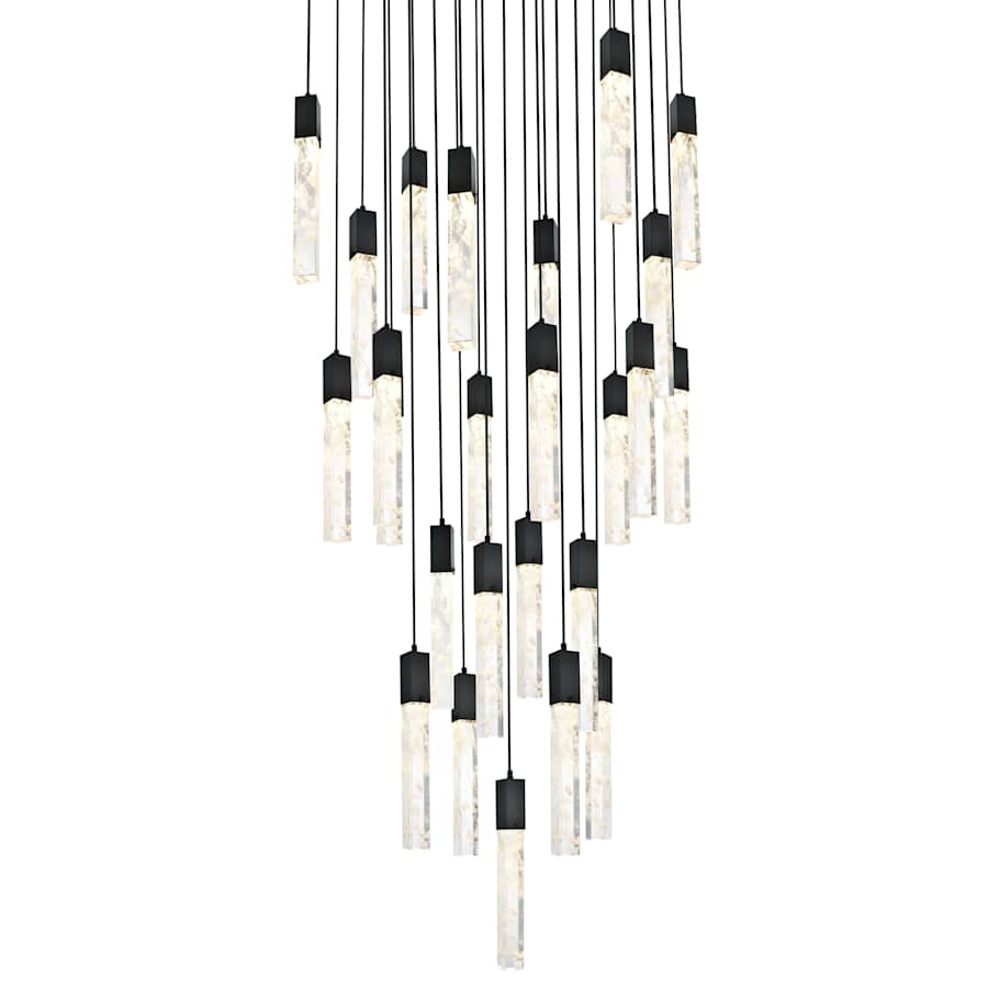 Elegant Lighting Aurora 36" Wide Crystal Chandelier
