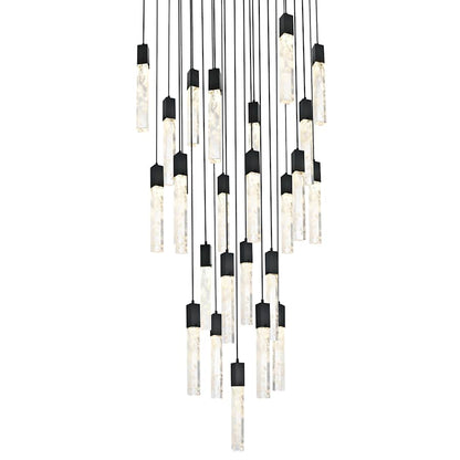 Elegant Lighting Aurora 36" Wide Crystal Chandelier