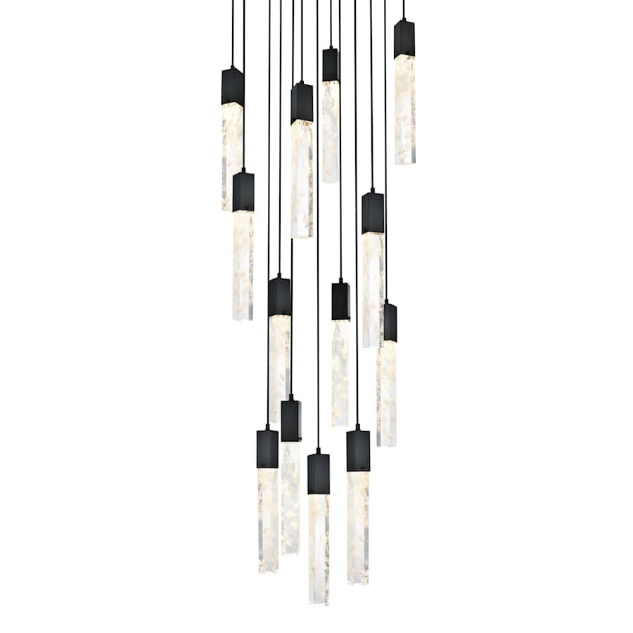 Elegant Lighting Aurora 30" Wide Crystal Chandelier
