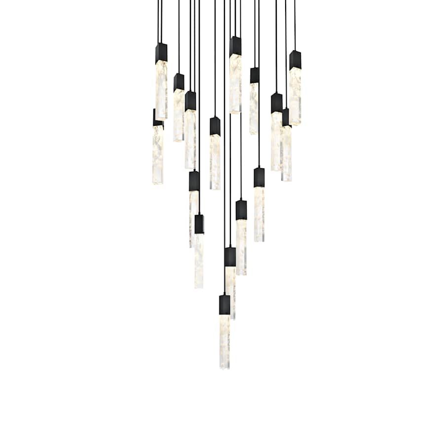 Elegant Lighting Aurora 36" Wide Crystal Chandelier