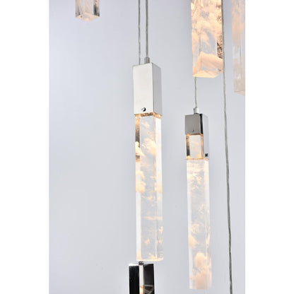 Elegant Lighting Aurora 36" Wide Crystal Chandelier