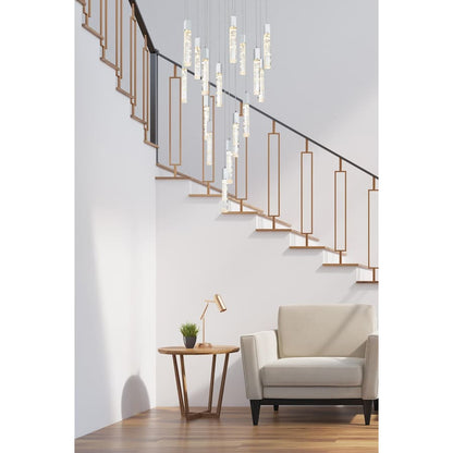 Elegant Lighting Aurora 36" Wide Crystal Chandelier