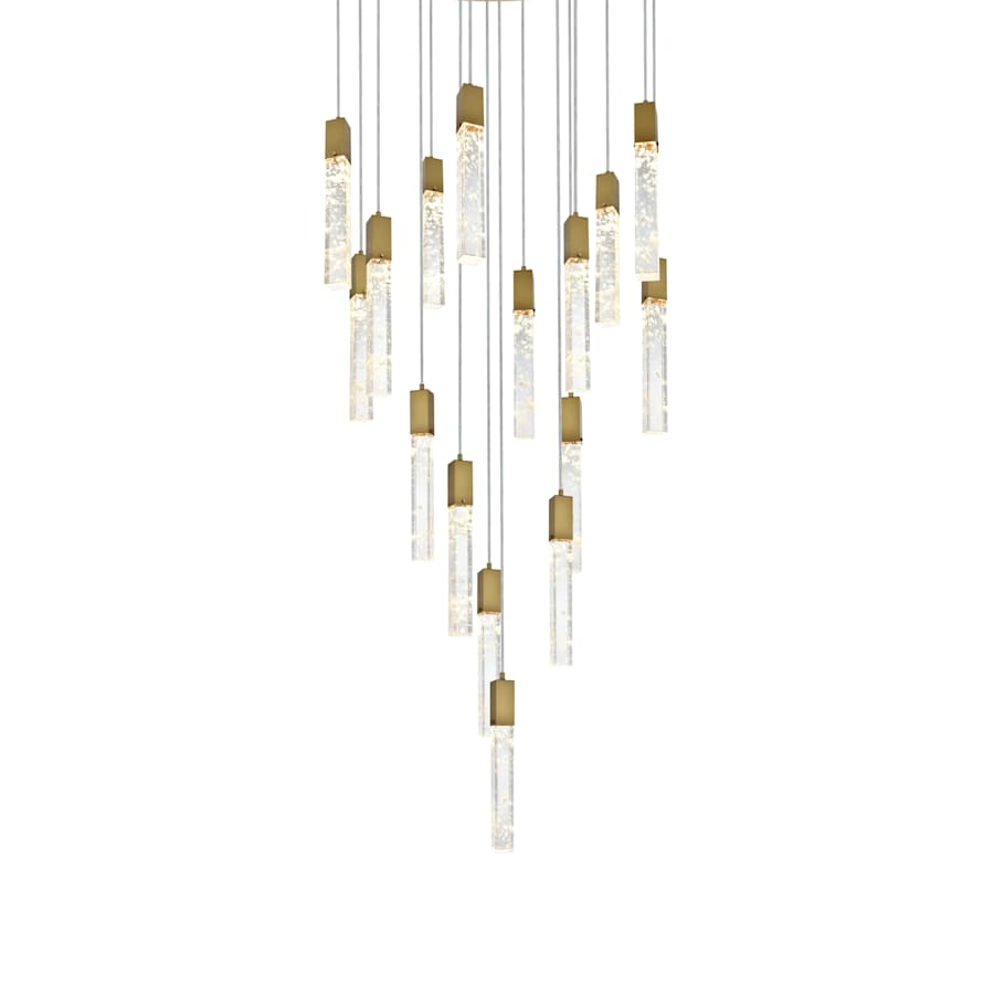 Elegant Lighting Aurora 36" Wide Crystal Chandelier