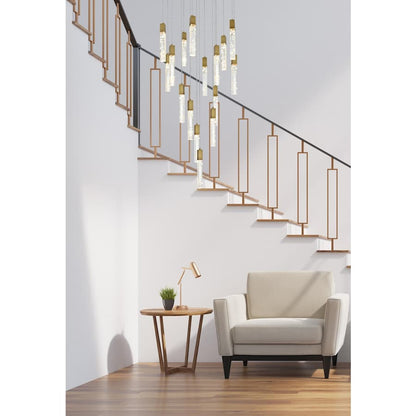 Elegant Lighting Aurora 36" Wide Crystal Chandelier
