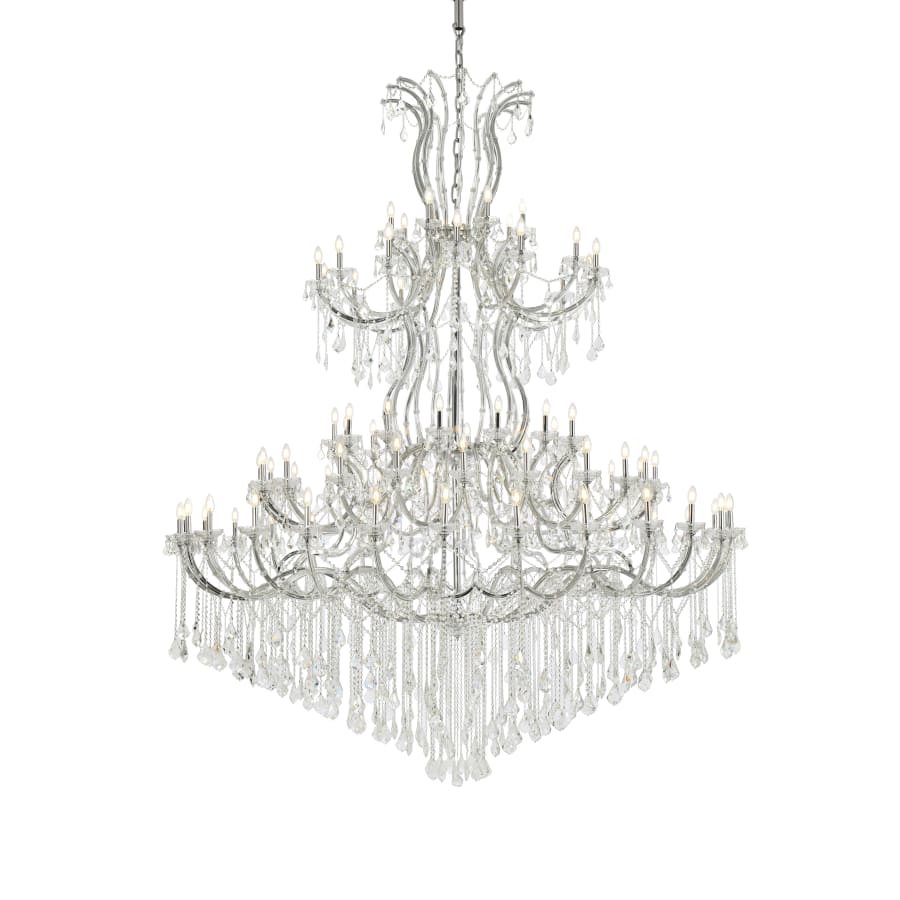 Elegant Lighting Maria Theresa 84 Light 96" Wide Crystal Chandelier with Clear Royal Cut Crystals