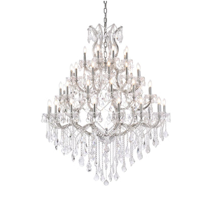 Elegant Lighting Maria Theresa 49 Light 46" Wide Crystal Chandelier with Clear Royal Cut Crystals