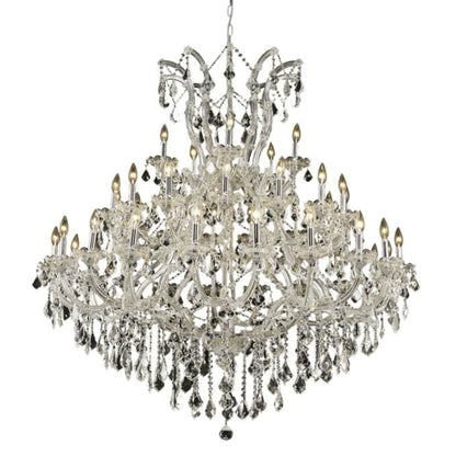 Elegant Lighting Maria Theresa 41 Light 52" Wide Crystal Chandelier with Clear Royal Cut Crystals