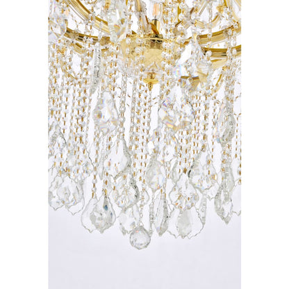 Elegant Lighting Maria Theresa 61 Light 54" Wide Crystal Chandelier with Clear Royal Cut Crystals
