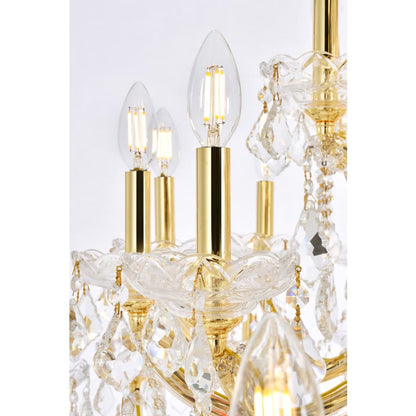 Elegant Lighting Maria Theresa 61 Light 54" Wide Crystal Chandelier with Clear Royal Cut Crystals