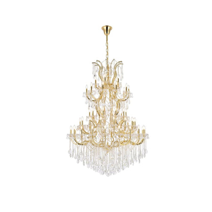 Elegant Lighting Maria Theresa 61 Light 54" Wide Crystal Chandelier with Clear Royal Cut Crystals