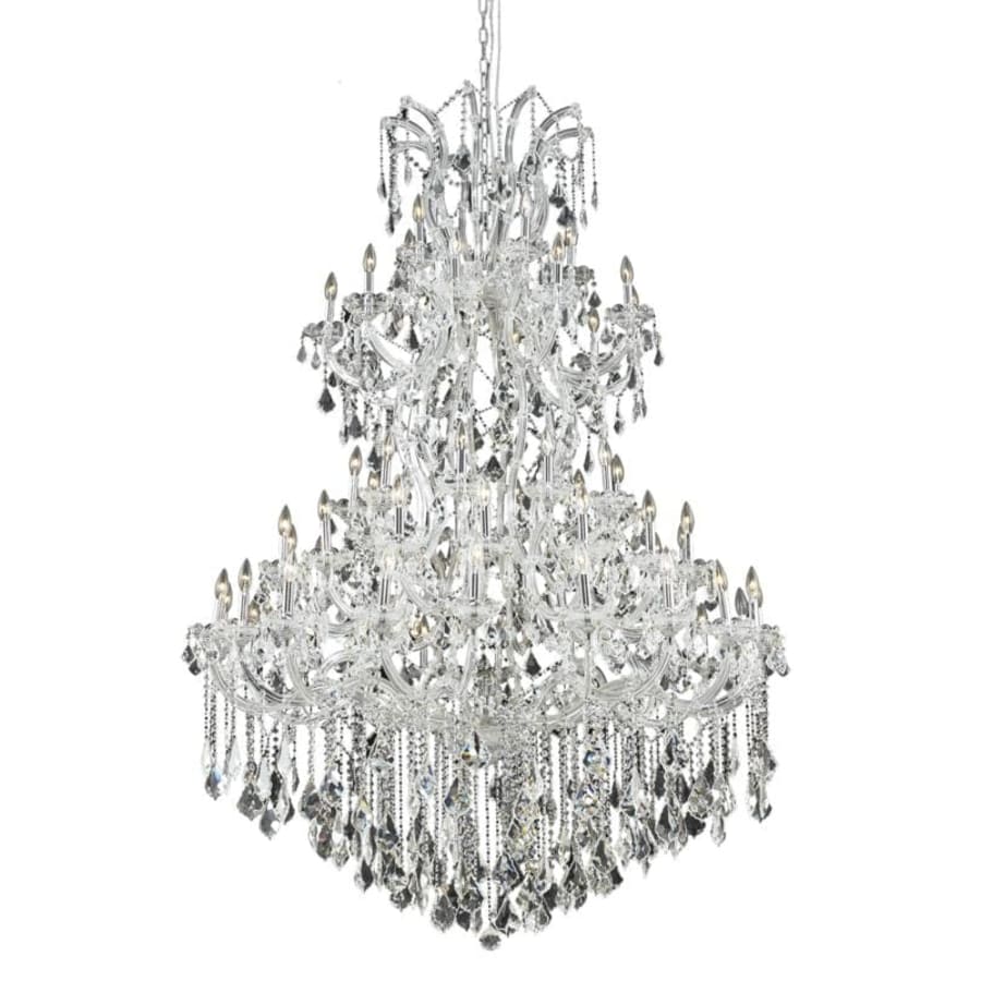 Elegant Lighting Maria Theresa 61 Light 54" Wide Crystal Chandelier with Clear Royal Cut Crystals